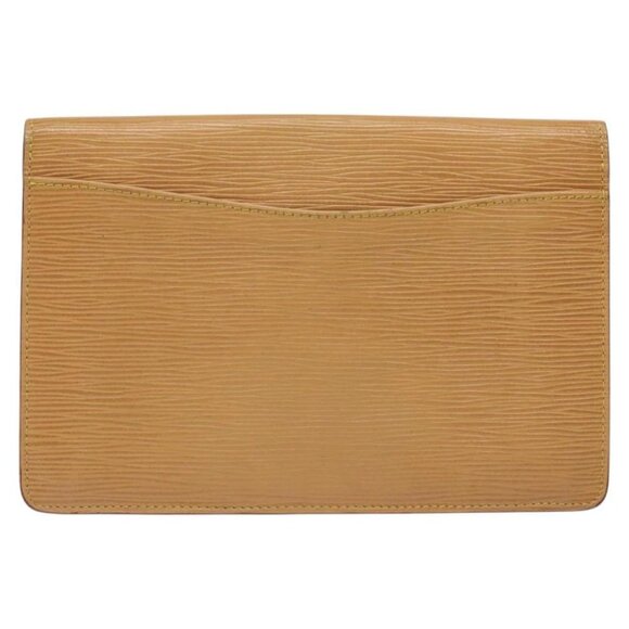 LOUIS VUITTON Epi Montaigne 23 Clutch Bag Beige LV - Picture 3 of 16